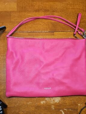Coach Hot Pink Leather Purse
